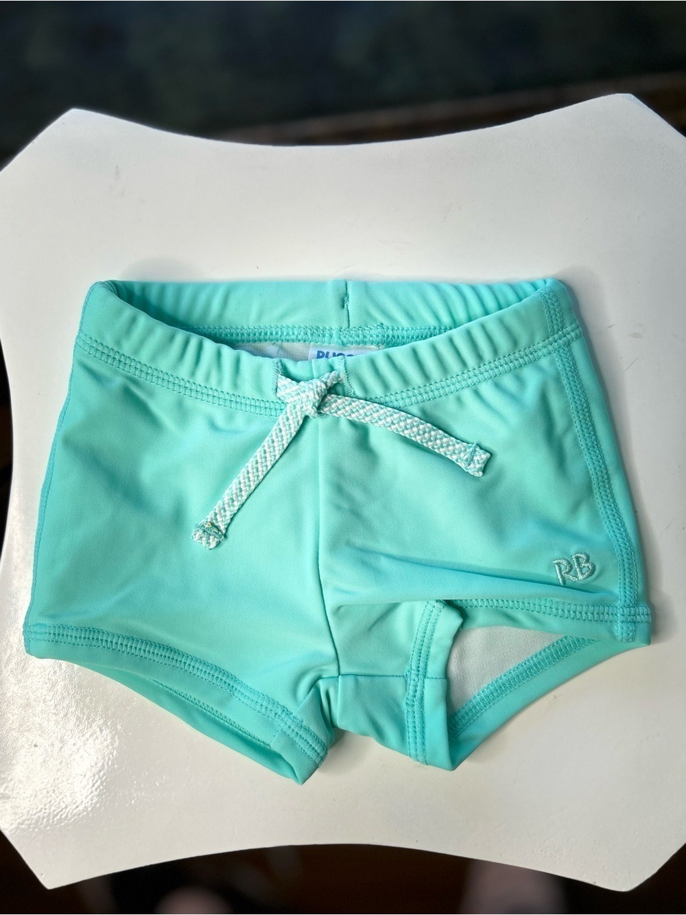 RuggedButts Mint Swim Shorts UPF 50+ | 0-3 months
